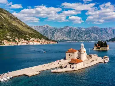 Our Lady of the Rocks – Island Church Panorama, Perast, Bay of Kotor