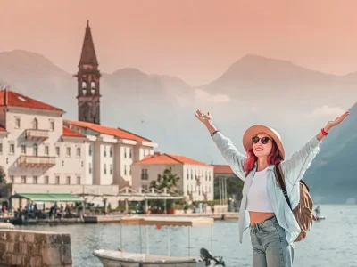 Perast, Montenegro – St. Nicholas Church Bell Tower & Bay of Kotor